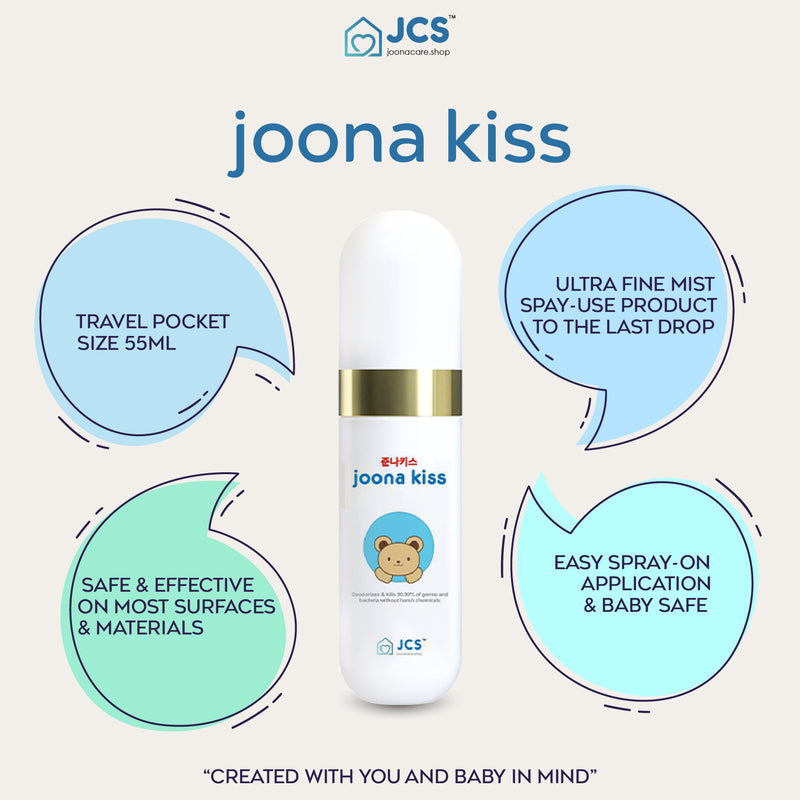 Joona Kiss Spray (300ml)- Dual Pack for baby wash hand wash handwash toys furnitures utensils pacifiers baby carriers bed body wash hand soap